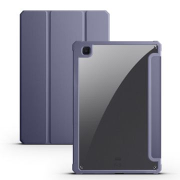 Samsung Galaxy Tab S6 Lite Smart Leather Case Purple - 1