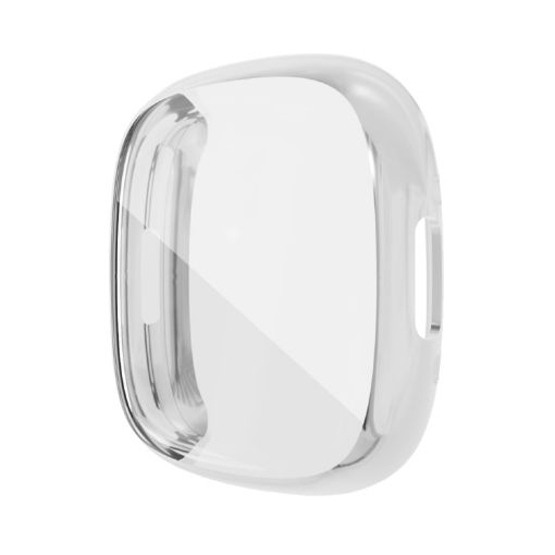 Silver Electroplating TPU Watch Case for Fitbit Versa 4/Sense 2 - 1
