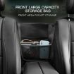 Sheepskin Leather Car Console Hanging Storage Bag (Brown) - 6