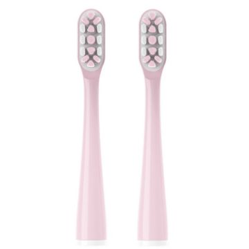 Usmile Pink Electric Toothbrush Heads 2 PCS Achor Free Tufting - 1