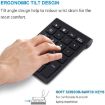 BT304 22-Key Mini Wireless Bluetooth Keyboard for Laptops (Gray) - 4