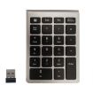 Wireless Mini Keyboard BT304, 22 Keys, 2.4G, Silver Black Laptop Accessory - 1