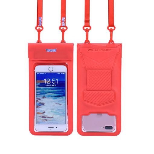 Tteoobl 30m Large Red Waterproof Mobile Phone Bag - 1