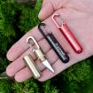 Portable Keychain Pendant Knife: Aluminum Alloy, Black, Art Cutting Tool - 2