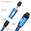 EMK 1.5m Blue Male-Female SPDIF Optical Audio Extension Cable - 3