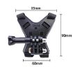 TUYU Blue Motorcycle Helmet Mount for Camera & Phone Clip - 3