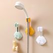 Yellow JM049 Adjustable Cartoon Shower Rack Fixed Device - 2