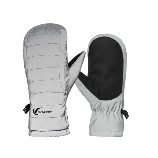 FLYING TERN 307 Kids Waterproof Fleece Gloves (Reflective Silver) - 1