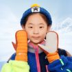 FLYING TERN 307 Kids Waterproof Fleece Gloves (Reflective Silver) - 6