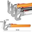 Orange Multifunctional Tent Hammer  Outdoor Camping Ground Nail Tool - 2