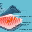 Electric Heated Thermal Shawl for Back & Neck, EU Plug, Dark Gray - 5