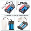 BMAX 18650 USB Charger - 3 Slot 3.7/4.2V Lithium Battery Charging Seat - 3