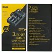 BMAX 18650 USB Charger - 3 Slot 3.7/4.2V Lithium Battery Charging Seat - 6
