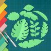 Parrot Green Paper-cut Leaf Ornaments Photography Props - 1