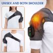 Gray Black Electric Heating Shoulder Massager with Vibration - 2