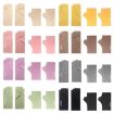 Yellow WST-41 Winter Thin Flannel Warm Fingerless Mittens Gloves - 2