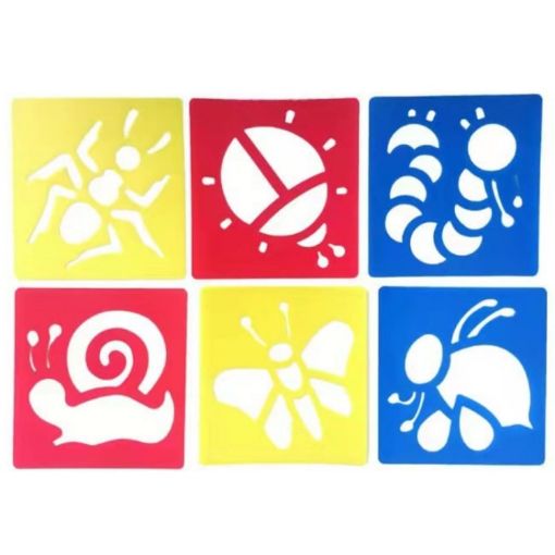 DIY Drawing Stencil for Children - Colorful Hollow Copy Board H-16 - 1