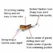 Insect Grasshopper Bionic Bait Painted Plastic Hard Bait - LB119 - 4