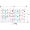 QT-005 5PCS Kids Piano Keyboard Color Stickers Instrument Accessories - 2