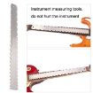 GNR3 Stainless Steel Bass Guitar Neck Ruler, Double Teeth+Leveling - 5