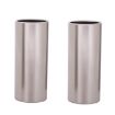 2PCS Silver Stainless Steel Guitar Slide Tube, 60mm Folk Block - 1