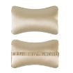 TZ19 Silk Memory Foam Car Head Pillow & Lumbar Support (Champagne) - 2