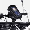 WILD MAN XT1 Bicycle EVA Hard Shell Phone Handlebar Bag (1L, Twill) - 4