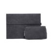Surface Pro 8 Case & Power Supply Bag - Black Sheepskin Holder - 1