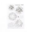 Vintage Botanical Clear Silicone Stamp Set - 5 PCS (Fireworks) - 1