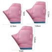 Adjustable Temperature Rechargeable Heated Half Finger Gloves, S (Pink) - 3