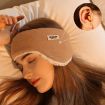 Golovejoy Soundproof Earmuffs + Earplugs Sleep Eye Mask, Beige - 5