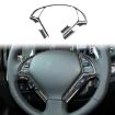 Infiniti G35/G37/G25/Q60 Steering Wheel Trim Sticker Set, 6pcs (Black) - 2