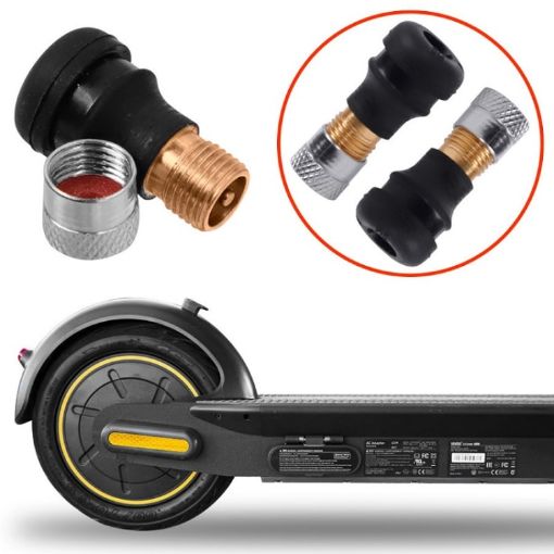 Ninebot MAX G30 Scooter Tires Vacuum Nozzle (2pcs, Black) - 1