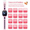 DF70 1.4" 4G GPS WiFi Kids Calling Watch with SOS - Pink - 3