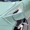 Green Magnetic Transparent Electric Vehicle Charging Port Cover - 1