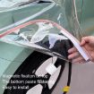 Green Magnetic Transparent Electric Vehicle Charging Port Cover - 6