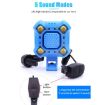 2 In 1 Bike Bell & Lamp: 4-Light, 5-Sound 140db Horn (Blue) - 3