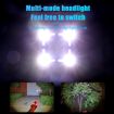 2 In 1 Bike Bell & Lamp: 4-Light, 5-Sound 140db Horn (Blue) - 6