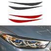 BMW 8 Series G14 Headlight Eyebrow Stickers (2019-2024, Black) - 2