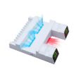 PS5 Dual Charging Station with Cooling Fan & Disc Storage Rack - 2