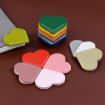 Mini Student Library PU Leather Heart Bookmark (Light Brown) - 5