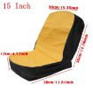 Yellow Black Dustproof Seat Cover for 15" Grass Cutter/Tractor - 2