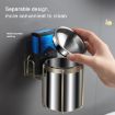 Wall-mounted Stainless Steel Ashtray - No Punching, No Smoke Buckle - 3
