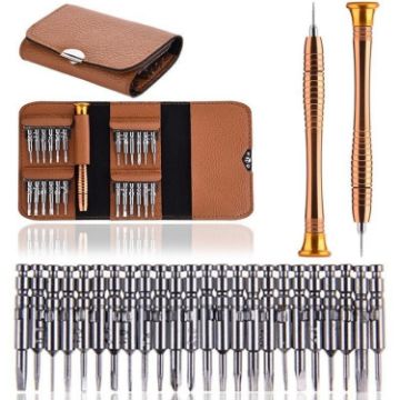 25 In 1 Mobile Phone & Notebook Repair Screwdriver Set (Brown) - 1