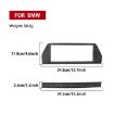 BMW 8 Series G14 RHD Nav Screen Frame Sticker Black 2pc Set - 3