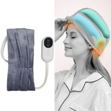 K2009 Air Wave Head Massage Device with Heating Compress (Grey) - 1