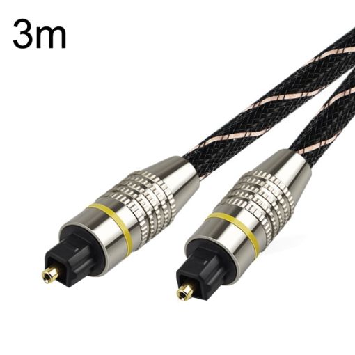 EMK HB/A6.0 3m SPDIF Optical Audio Cable (Black White) - 1