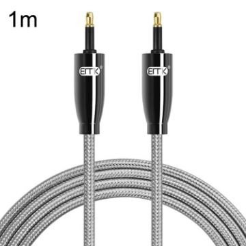 EMK QH4.0 Mini Toslink 3.5mm SPDIF Optical Cable 1m (Black) - 1