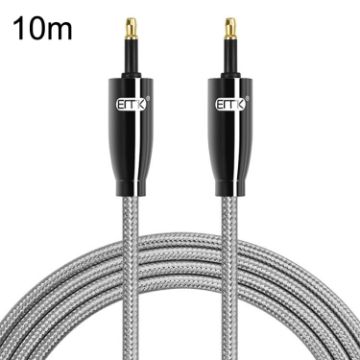 EMK QH4.0 Mini Toslink 3.5mm SPDIF Audio Optical Cable 10m Black - 1