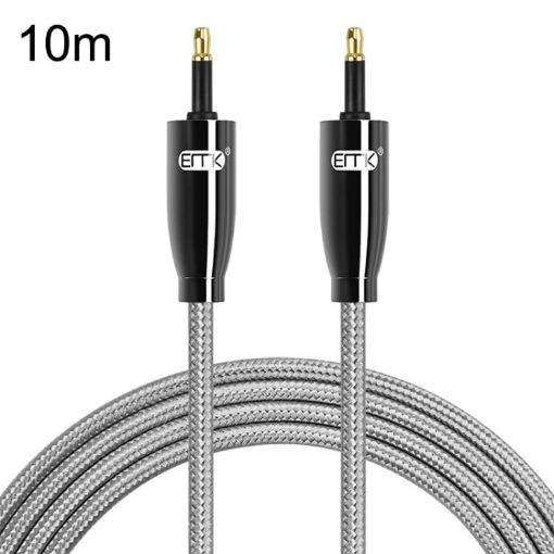 EMK QH4.0 Mini Toslink 3.5mm SPDIF Audio Optical Cable 10m Black - 1